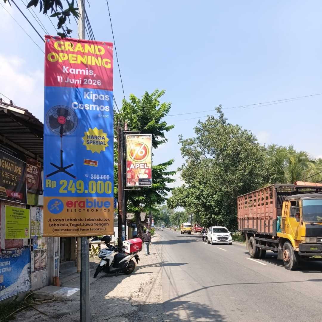 Jasa Pasang Baliho, Spanduk, T Banner & Umbul-Umbul Lebaksiu Tegal