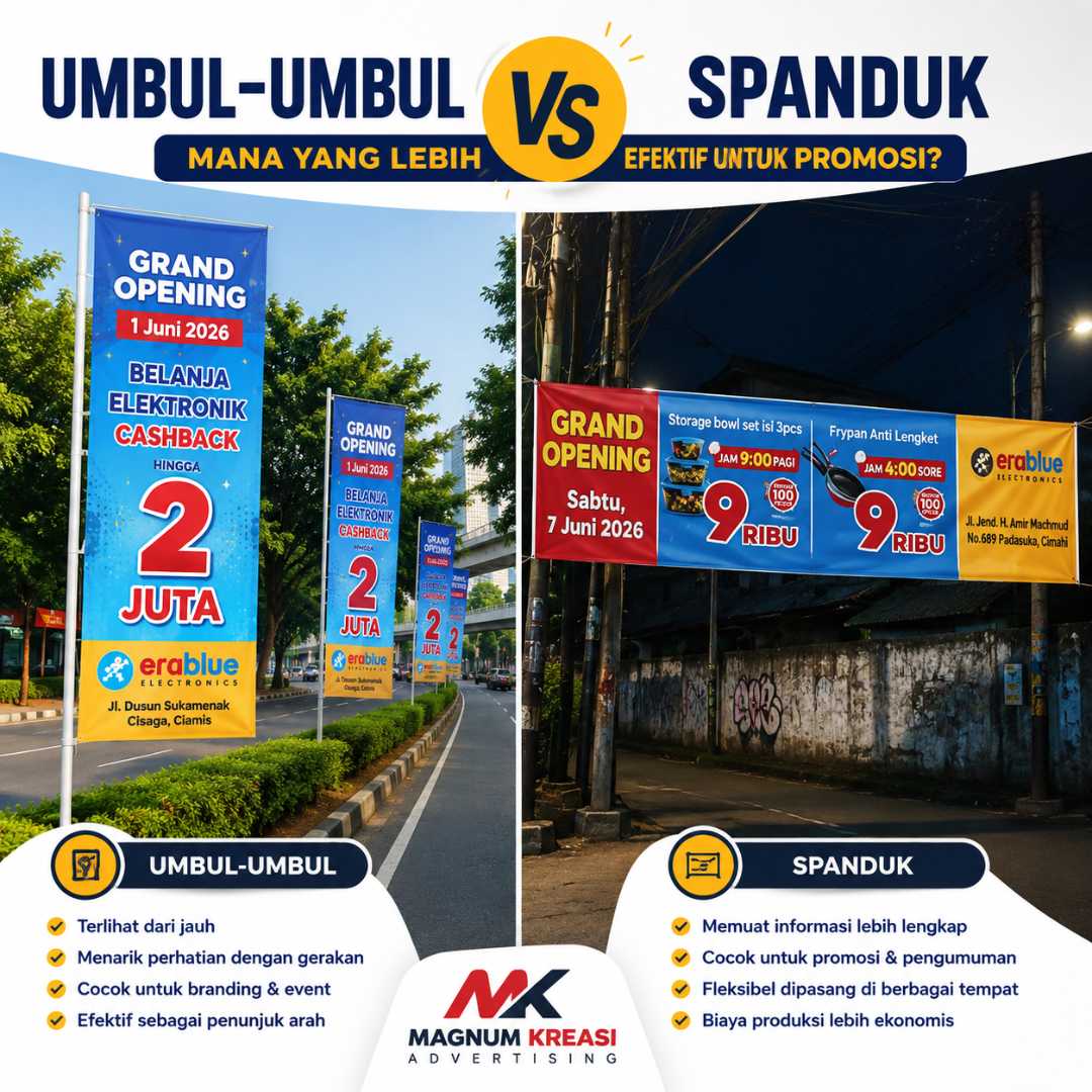 umbul umbul vs spanduk