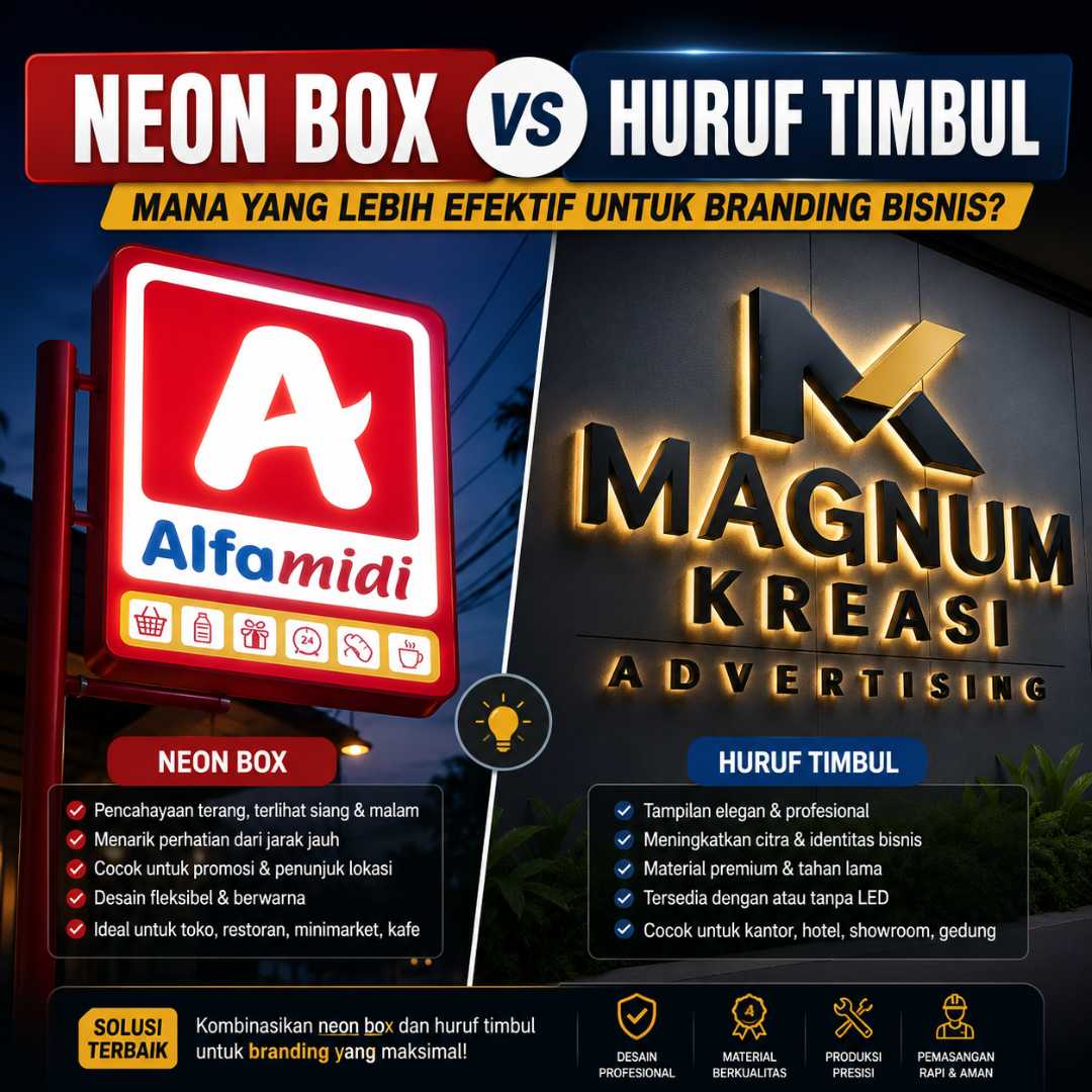 neon box vs huruf timbul